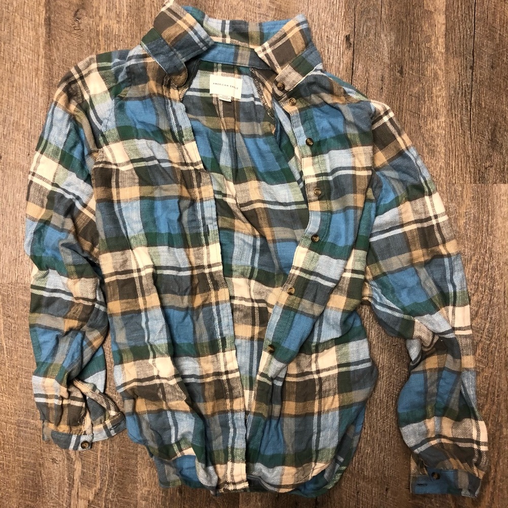 American eagle button down flannel